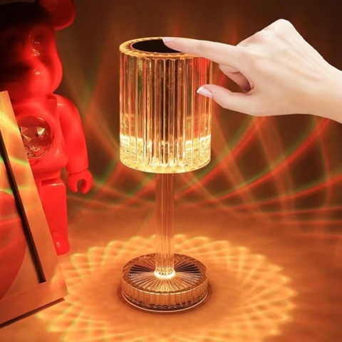 Crystal Diamond Table Lamp with Touch Control