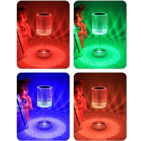 Crystal Diamond Table Lamp with Touch Control