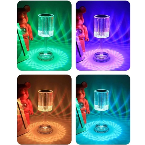 Crystal Diamond Table Lamp with Touch Control