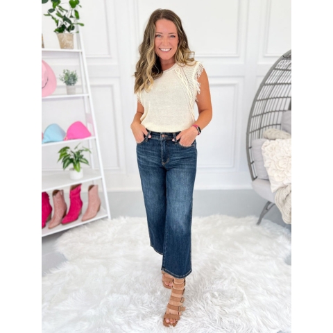 Fearless - Judy Blue Tummy Control Cropped Jeans