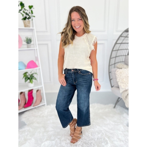 Fearless - Judy Blue Tummy Control Cropped Jeans