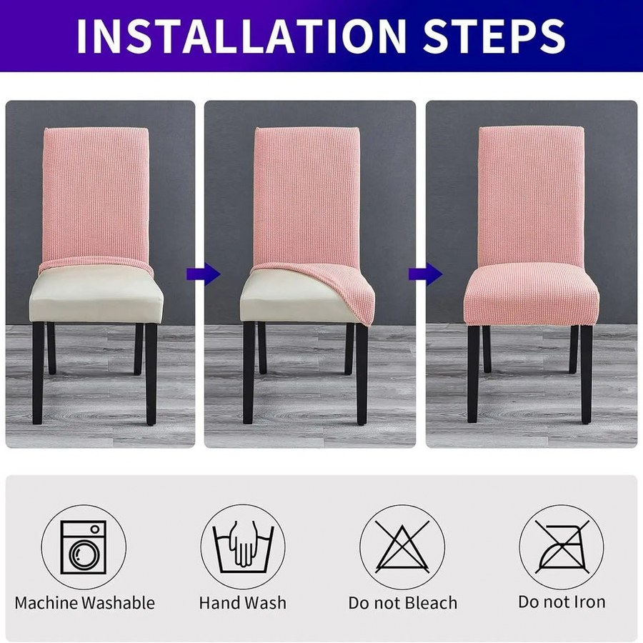 Modern Waterproof Stretch Dining Chair Covers