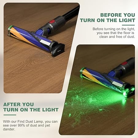 Vacuum Cleaner Dust Illumination Light🔥Help You See More dust and Dog Hair