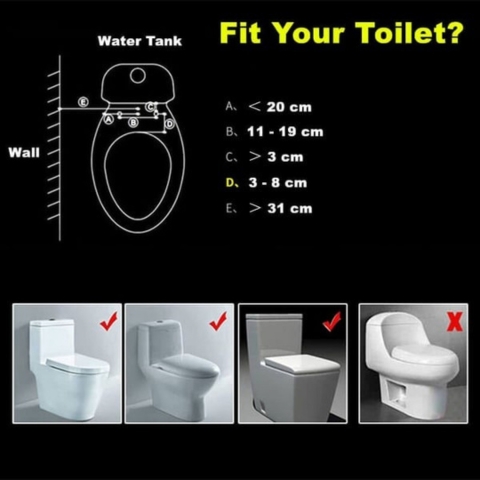 Smart Toilet Flusher (Hot and cold temperatures can be adjusted freely)