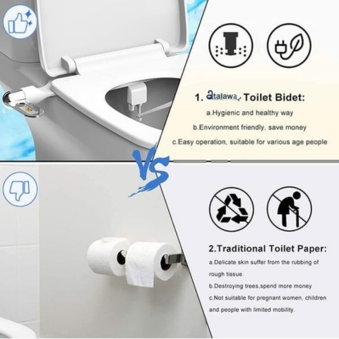 Smart Toilet Flusher (Hot and cold temperatures can be adjusted freely)
