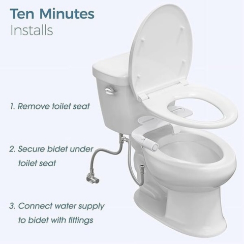 Smart Toilet Flusher (Hot and cold temperatures can be adjusted freely)