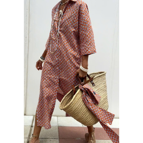 🔥Hot Sale 48% OFF✨Classic Striped Lace-Up Shirt Dress