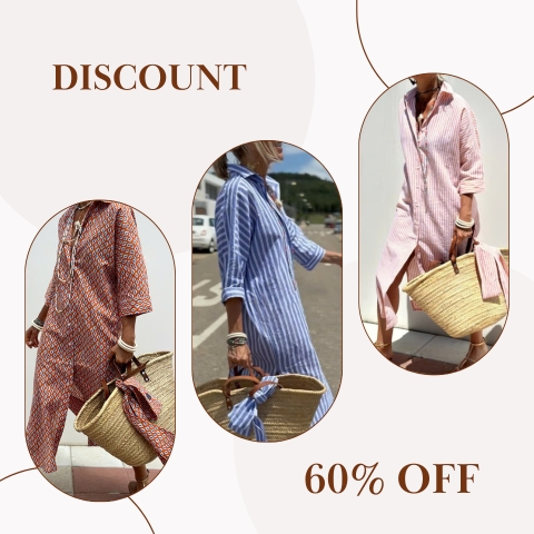 🔥Hot Sale 48% OFF✨Classic Striped Lace-Up Shirt Dress