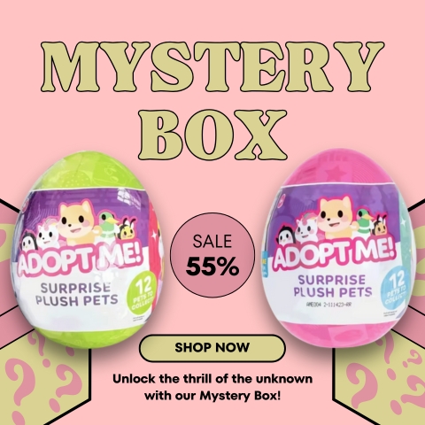 🎁 Adopt Me Blind Box Surprise Plush Toy – Adorable Mystery Easter Egg Gift
