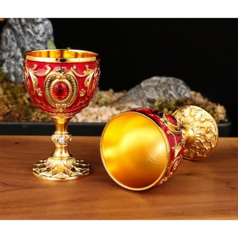Vintage Metal Wine Cups