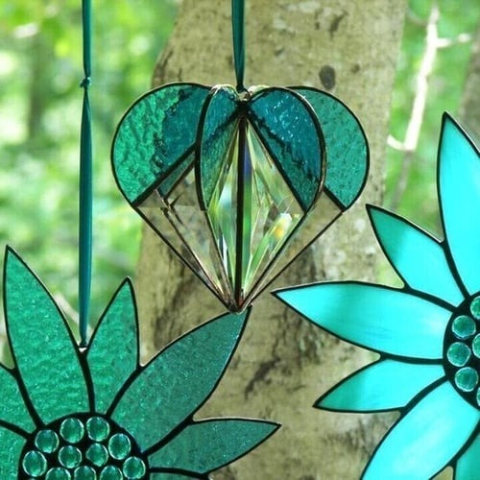LAST DAY PROMOTION😍Stained Heart-shaped Suncatcher