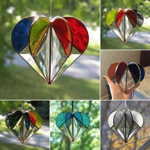 LAST DAY PROMOTION😍Stained Heart-shaped Suncatcher