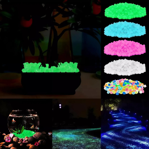 🌟300/600/900 Pcs Multicolor Glow - Outdoor Luminous Stones