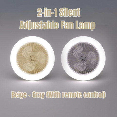 [⚡️BEST DEAL TODAY] 🔥 2-in-1 Silent Adjustable Fan Lamp with Remote Control for The Bedroom