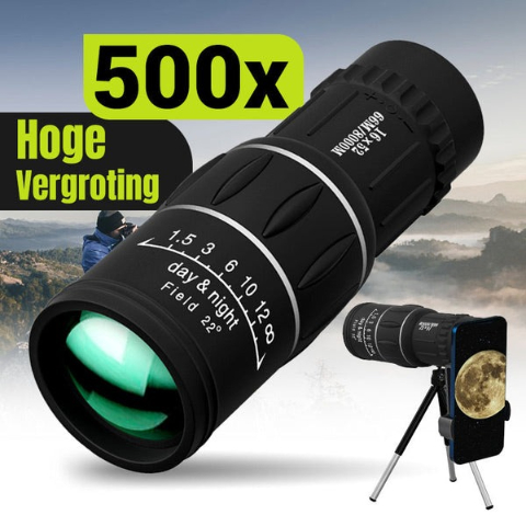 🔭 16X52 Professional High-Power 🔍 High-Definition Low-Light Night Vision Monocular Telescope🌙