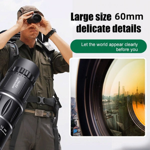 🔭 16X52 Professional High-Power 🔍 High-Definition Low-Light Night Vision Monocular Telescope🌙