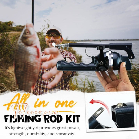 🔥Limited time offer 49% off🔥All-in-one Telescopic Fishing Rod Kit