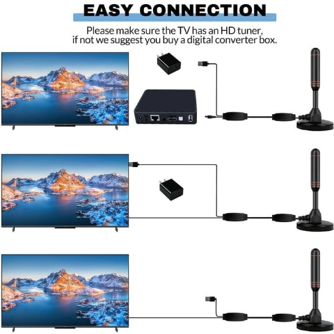 Hot Sale 49% OFF -🔥TV Antenna Digital HD Antena Indoor HDTV 1080P 4K Long Range