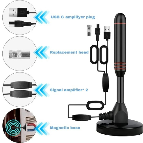 Hot Sale 49% OFF -🔥TV Antenna Digital HD Antena Indoor HDTV 1080P 4K Long Range