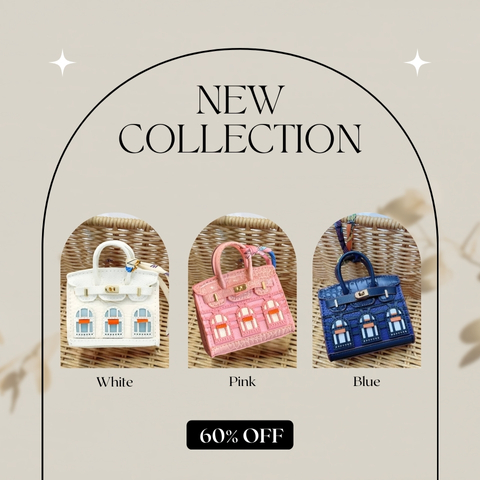✨ Mini Birkin-Style Windowed Bag - Elegant Collection👜