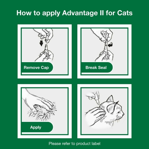 Advantage II Flea Treatment For Cats, 5 To 9 Lbs