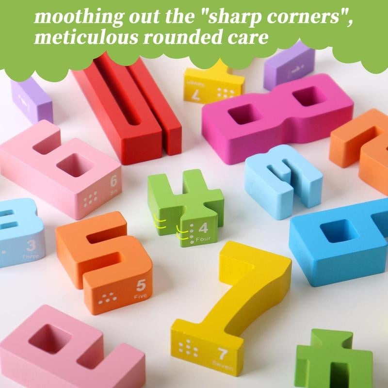 Wooden Number Building Block (1 Box)