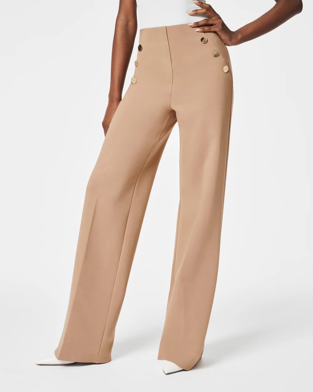 👖Tummy Control Button Wide Leg Pants ⭐