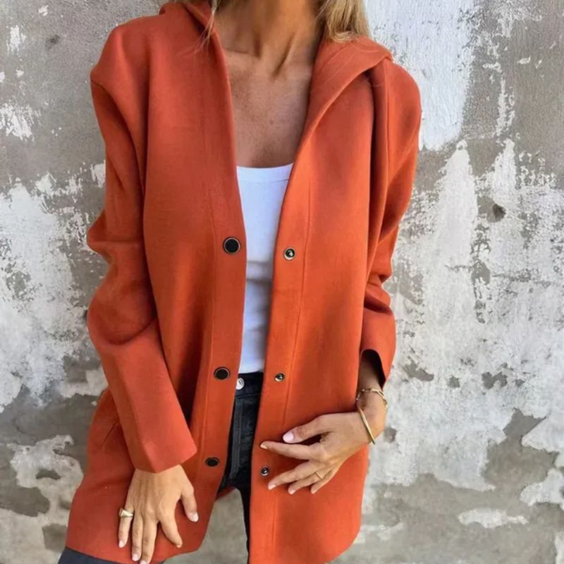 ✨Casual Single Breasted Hooded Jacket For Autumn