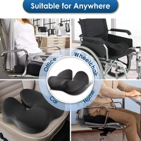 ⏰ Today Only – 49% OFF 🎁 Ergonomic Memory Foam Seat Cushion