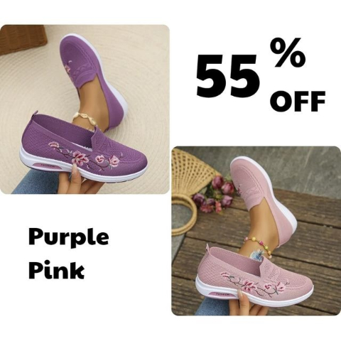 💥Hot Special Discount 70% OFF💥Women's breathable embroidered shoes, soft, comfortable & fashionable