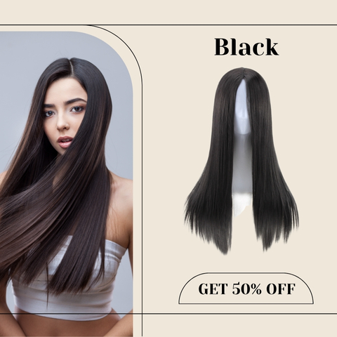 🌟 Sleek & Straight Heat-Resistant Wig – Soft Touch, Easy Style, Instant Glam ✨
