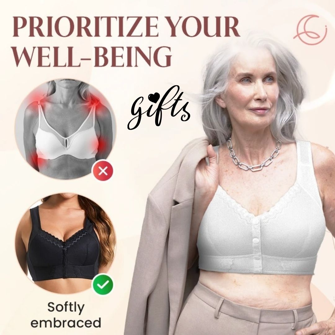 [80% OFF] 🎁 Summer Special 2025 🌞 Upgraded Front-Closure Breathable Bra for Seniors – A Meaningful Gift for the Women You Love 💞