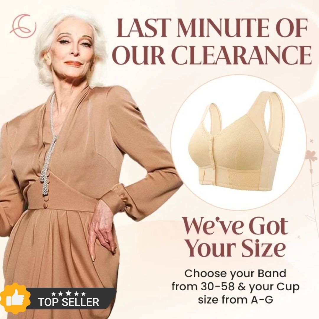 [80% OFF] 🎁 Summer Special 2025 🌞 Upgraded Front-Closure Breathable Bra for Seniors – A Meaningful Gift for the Women You Love 💞