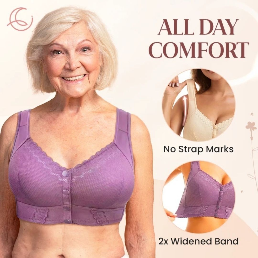 [80% OFF] 🎁 Summer Special 2025 🌞 Upgraded Front-Closure Breathable Bra for Seniors – A Meaningful Gift for the Women You Love 💞