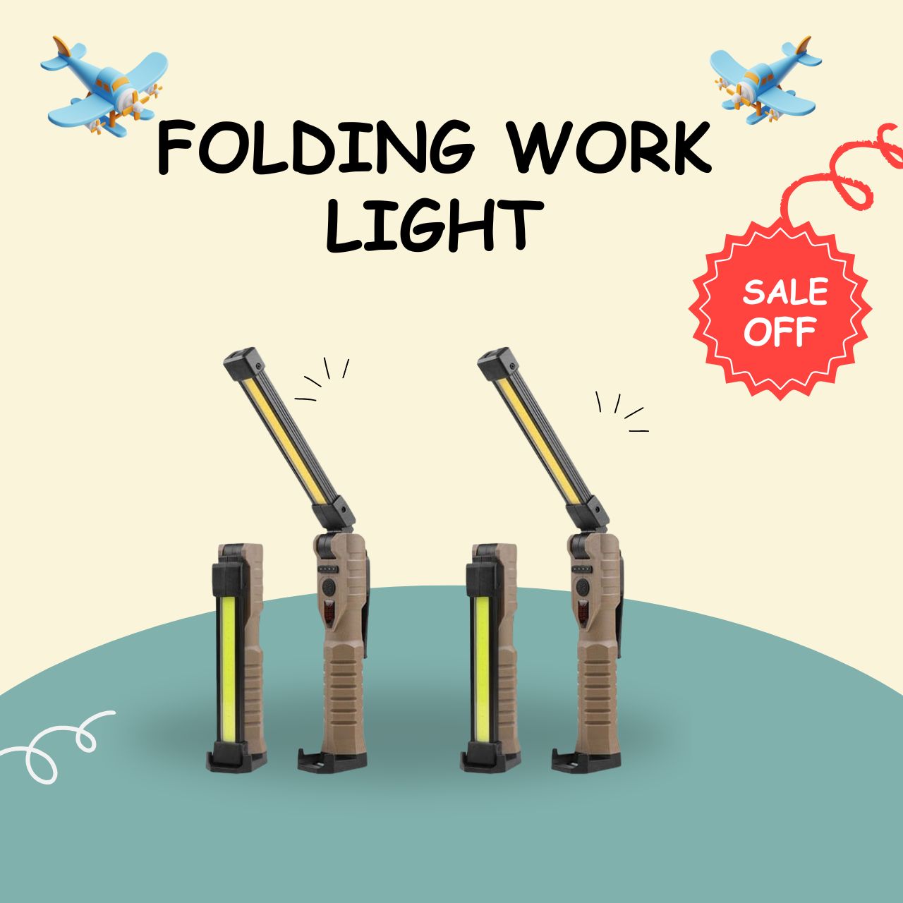 Folding COB XPE LED Work Light