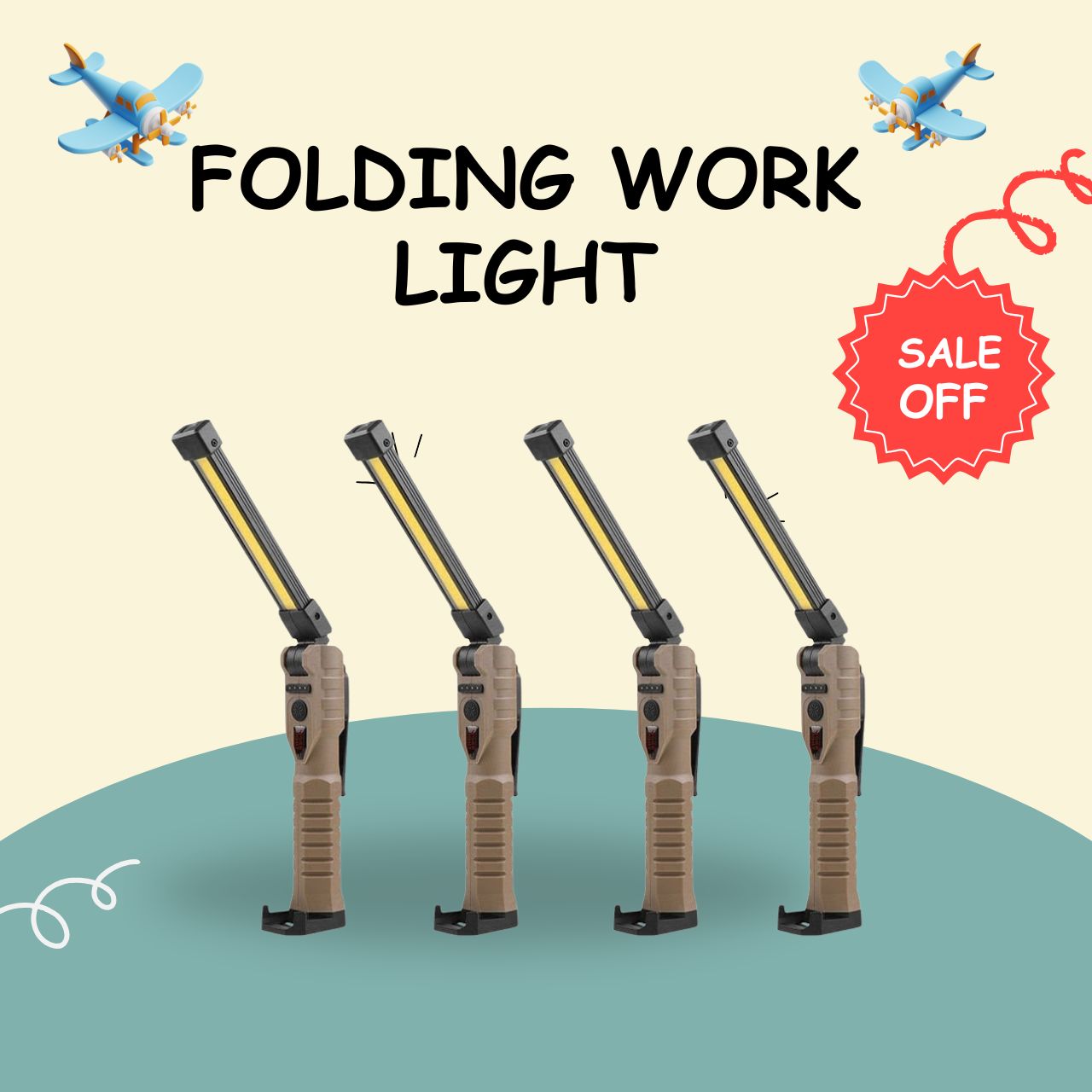 Folding COB XPE LED Work Light