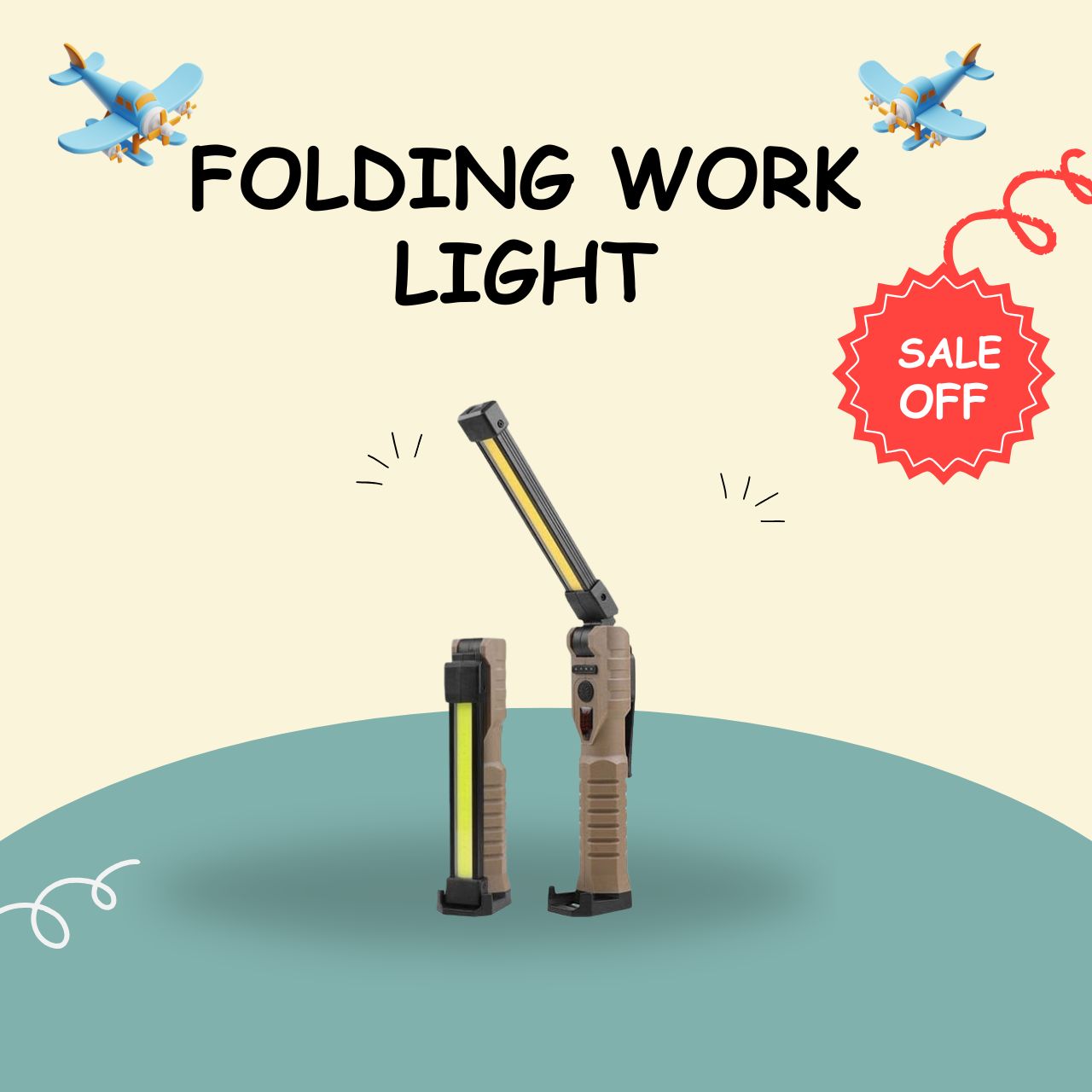 Folding COB XPE LED Work Light