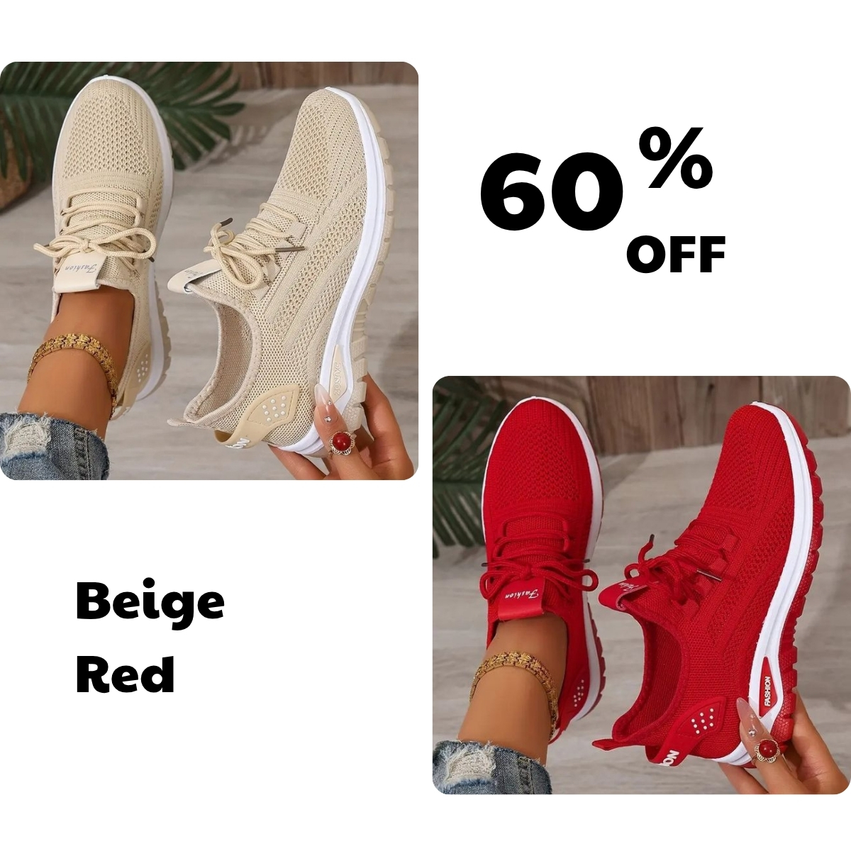 💥Hot Special Discount 70% OFF💥 Women's Lightweight Casual Sneakers, Ultra Soft Sole, Breathable, Comfortable When Walking