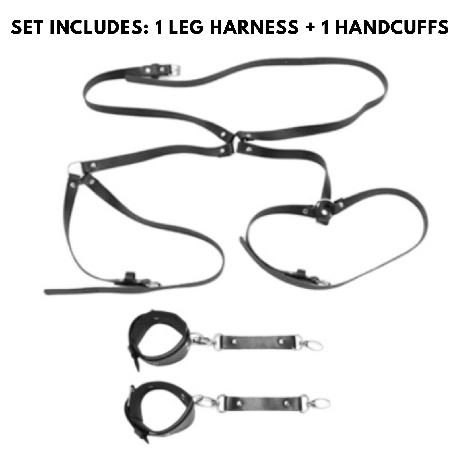Sexy Handcuffs - Woman Leather Sexy Harness Belts