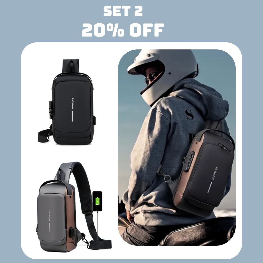 🎒New Carbon Fiber Streamline Anti-Theft Sling Bag👝
