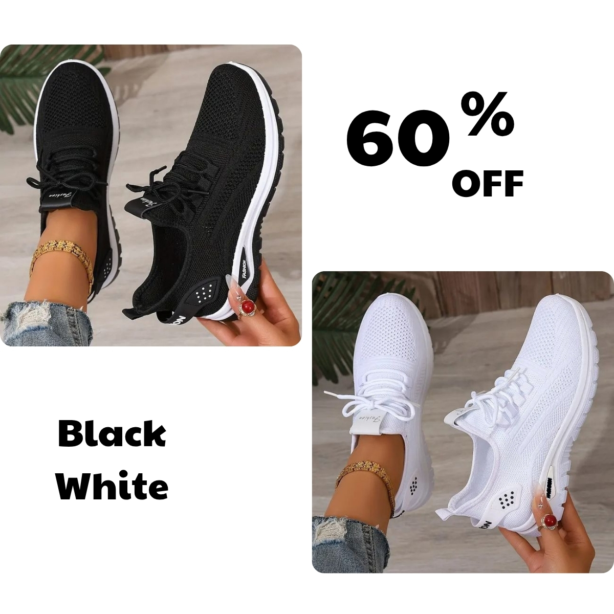 💥Hot Special Discount 70% OFF💥 Women's Lightweight Casual Sneakers, Ultra Soft Sole, Breathable, Comfortable When Walking