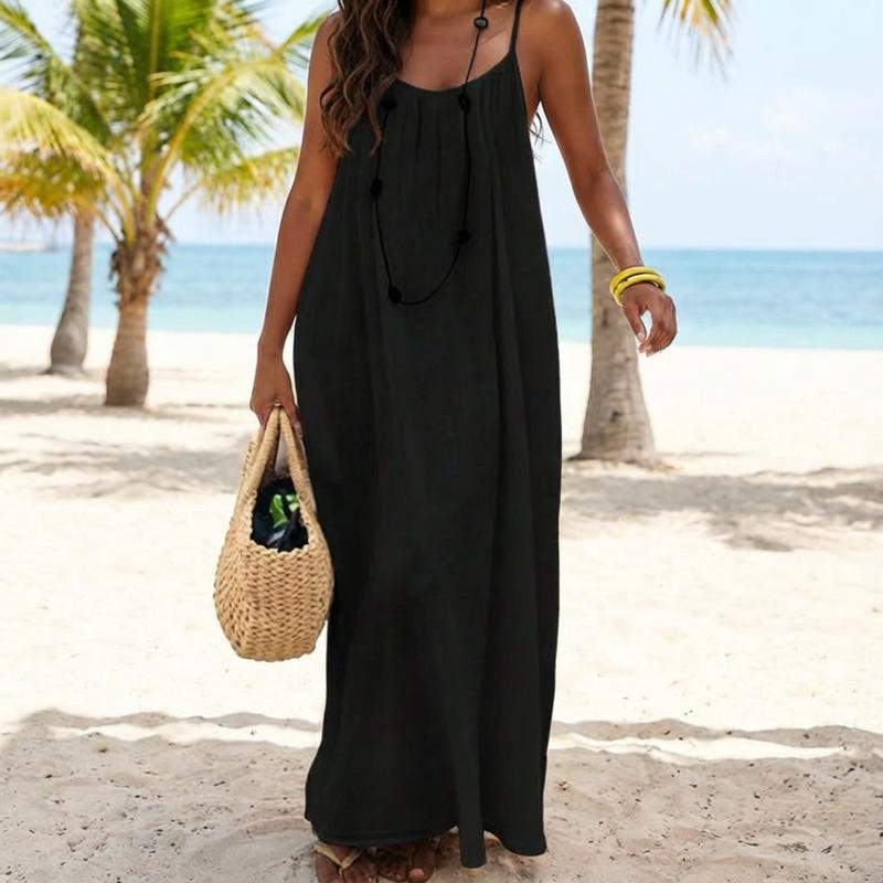 🔥Last Day Discount 49% Off👗Women's Solid Color Cami Lounge Dress