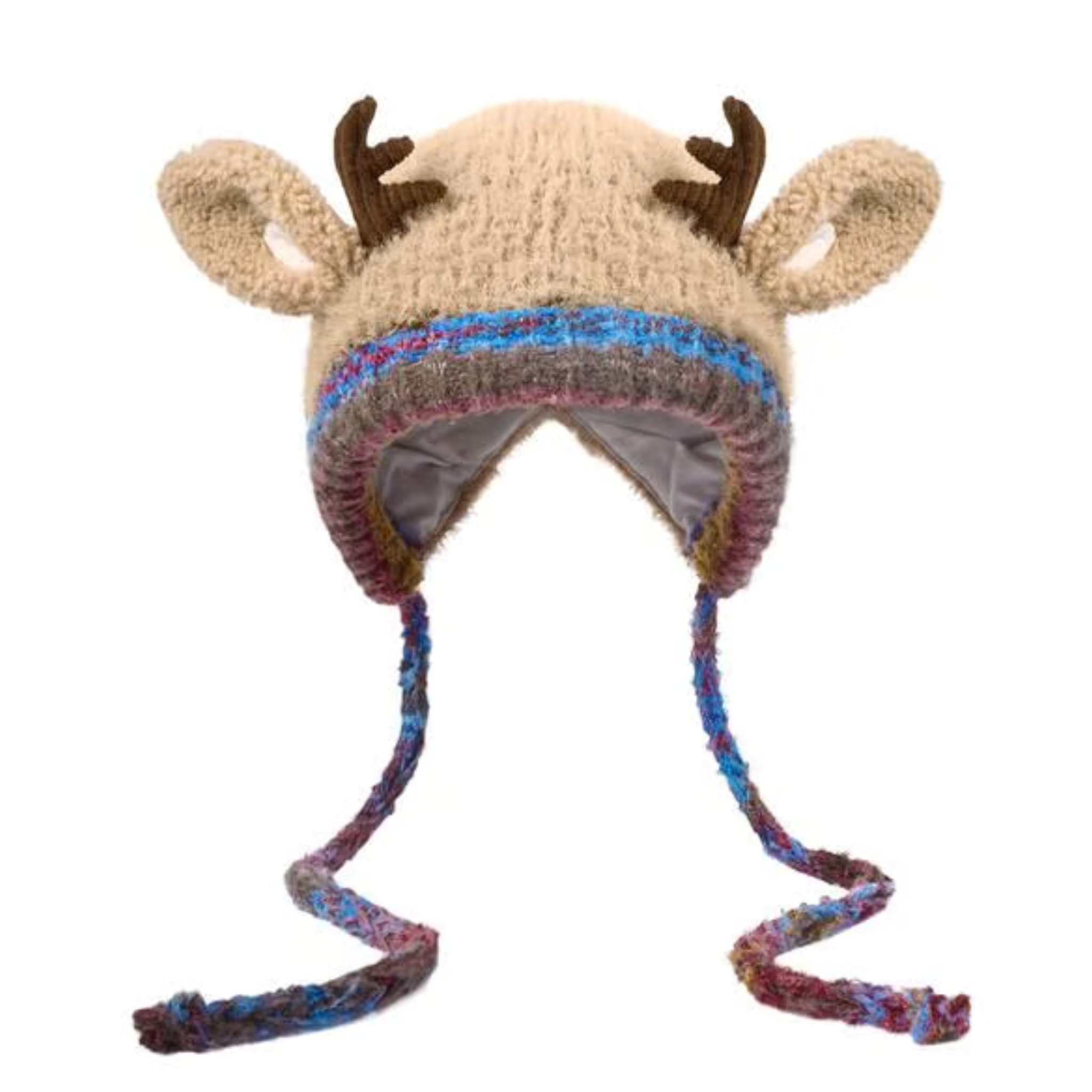 🦌🎄 Christmas Sale 49% OFF! 🧶 Original Design Handmade Festive Christmas Antler Hat  (🎁Perfect Gift)