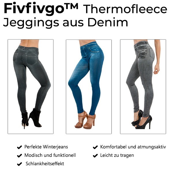 🔥Last Day SALE 49% OFF🔥Fivfivgo™ Thermofleece - Jeggings aus Denim