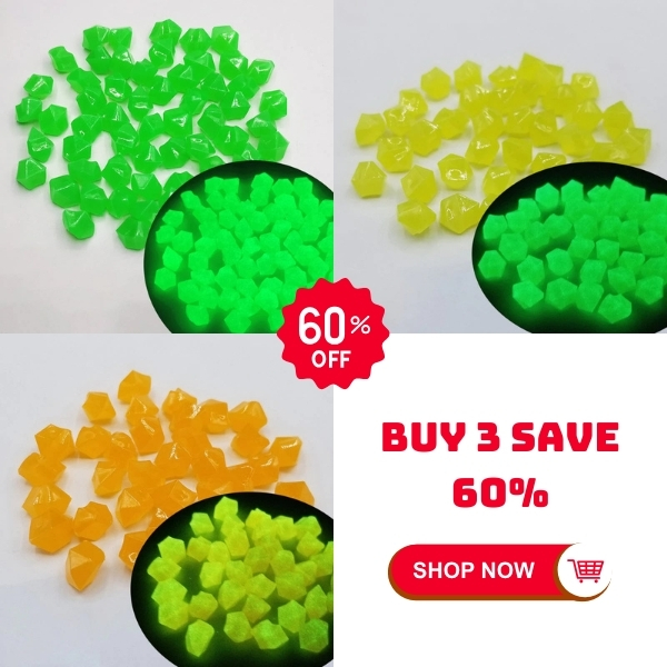 🌟300/600/900 Pcs Multicolor Glow - Outdoor Luminous Stones