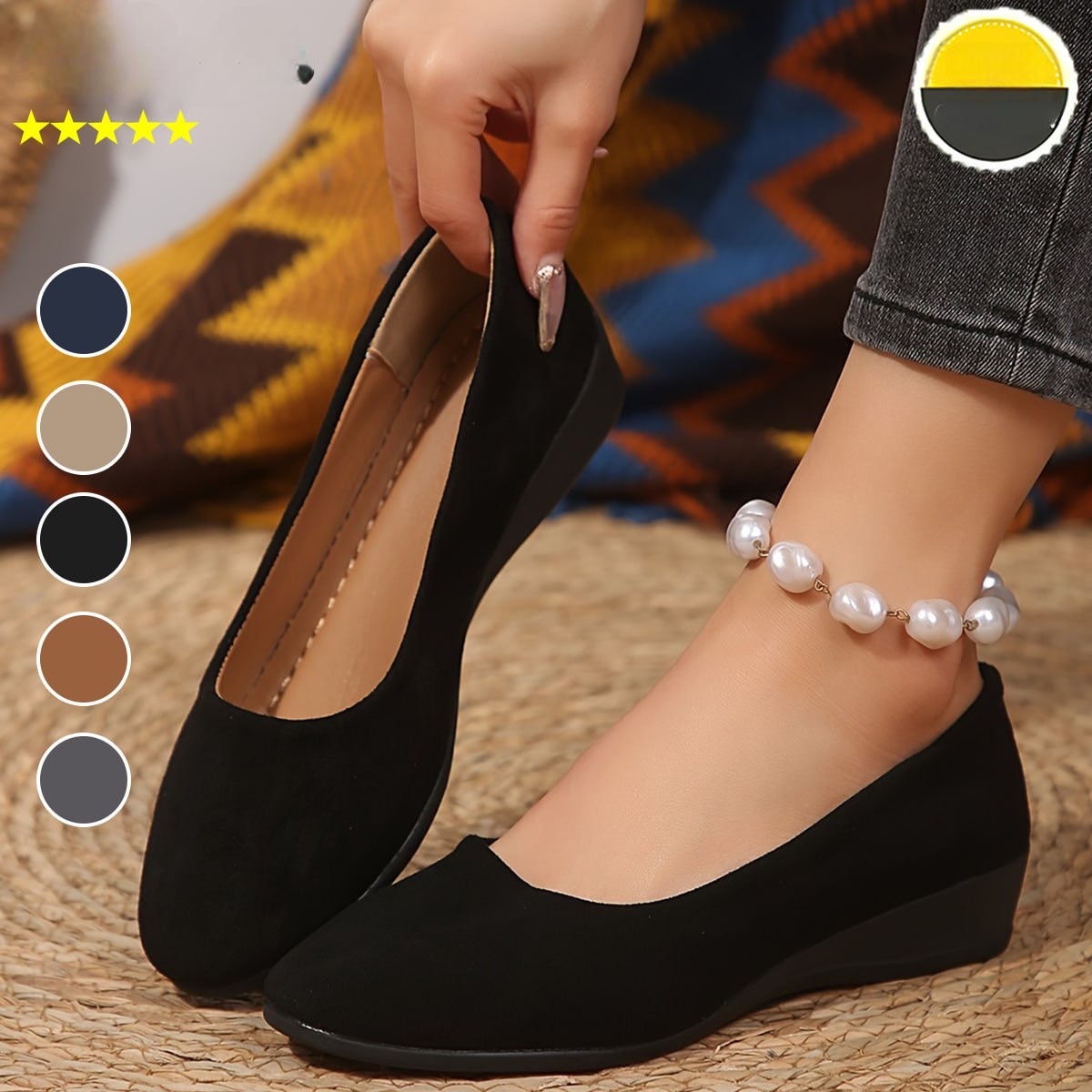 🔥Last Day Promotion 60% OFF 🔥 Comfortable, lightweight, anti-slip, breathable orthopedic flat shoes for women
