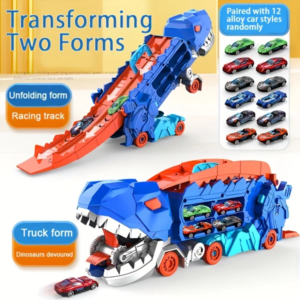 🔥FASH SALE🔥Transport Dinosaur Truck with Foldable Sliding 04 🚗