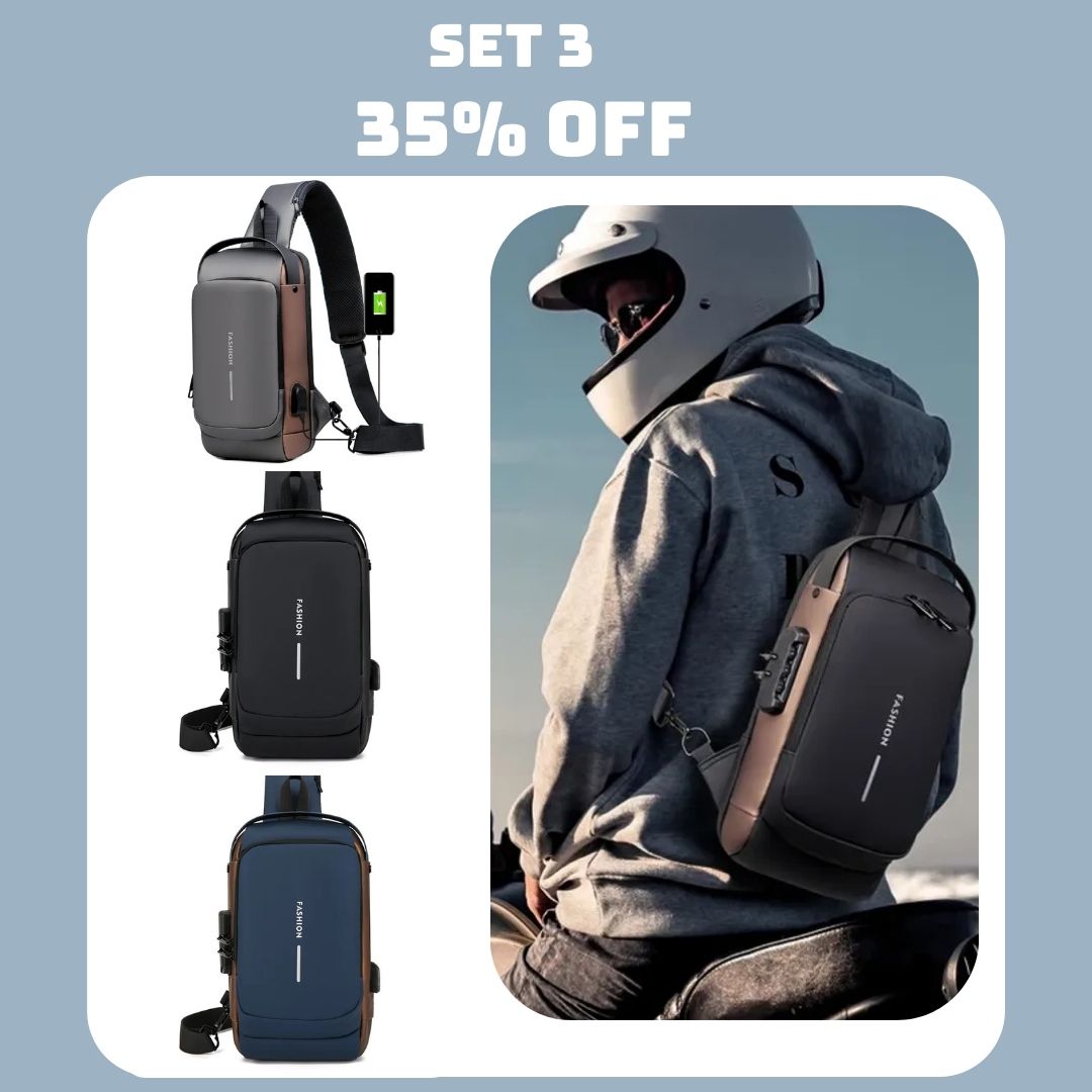 🎒New Carbon Fiber Streamline Anti-Theft Sling Bag👝