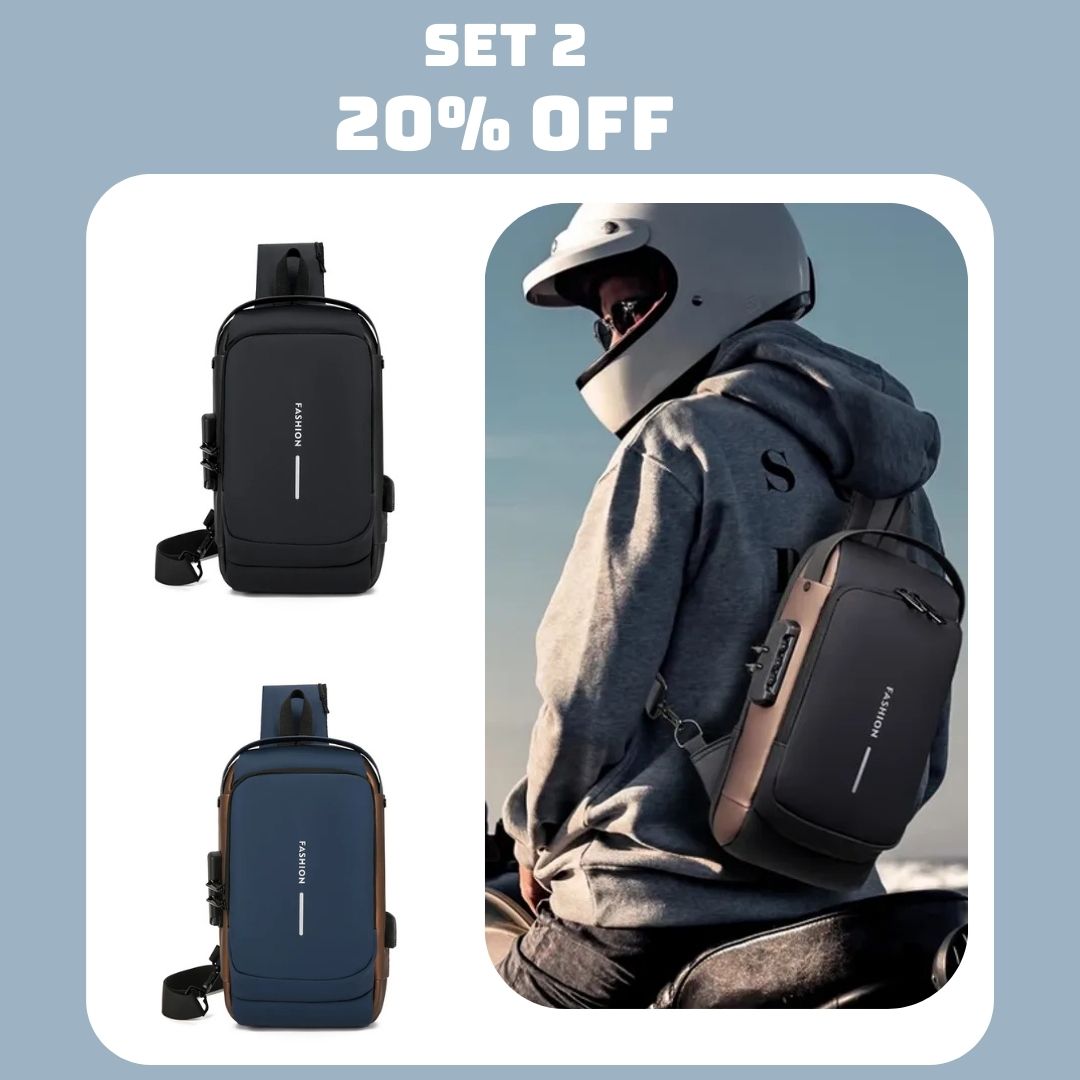 🎒New Carbon Fiber Streamline Anti-Theft Sling Bag👝