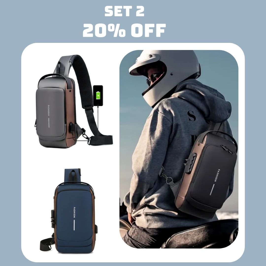 🎒New Carbon Fiber Streamline Anti-Theft Sling Bag👝